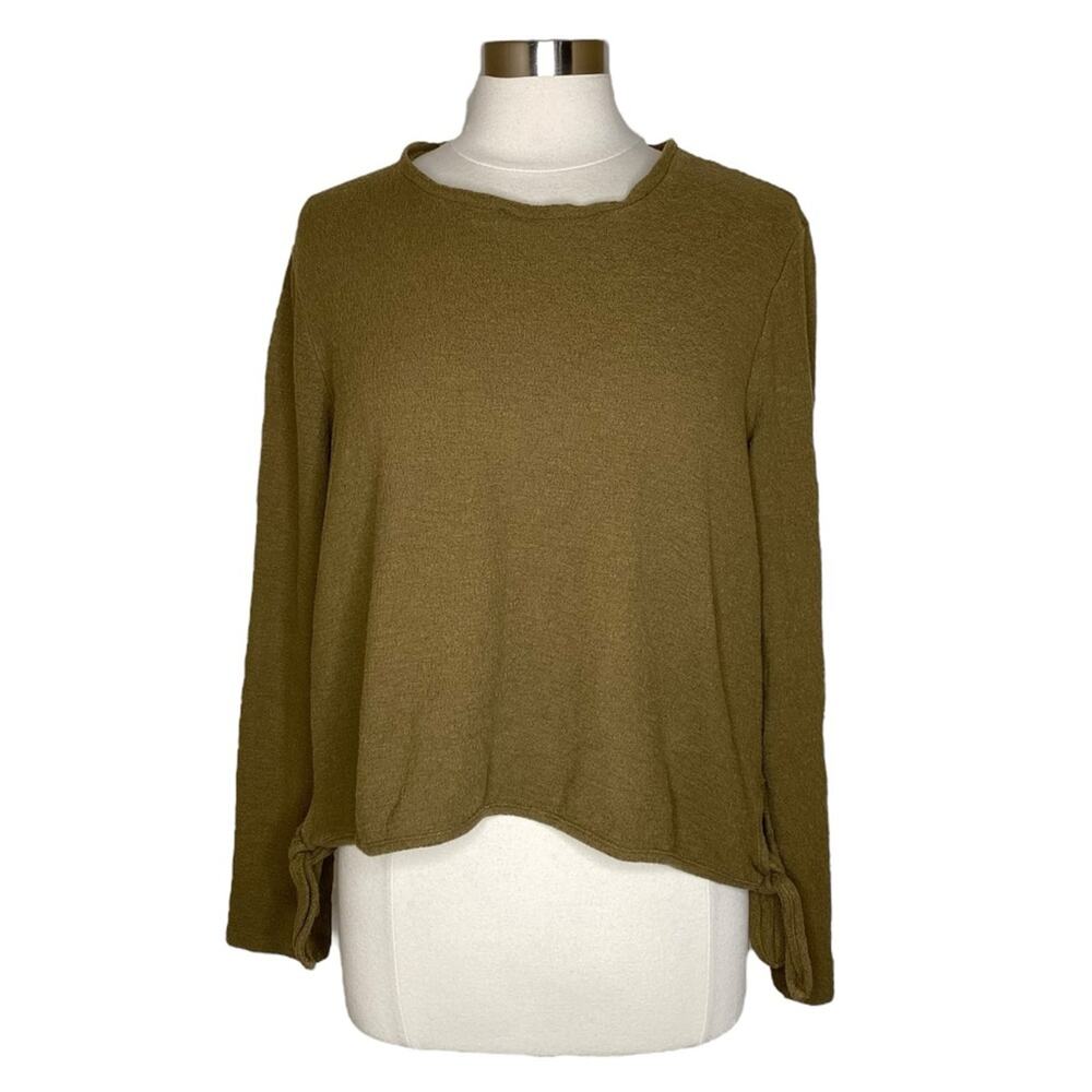 Madewell Texture & Thread Modern Side‎ Tie Long Sleeve Top Women's Size XXL